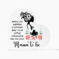 Miracles Happen Everday and Your Little Miracle is On the Way Acrylic Heart