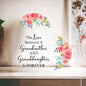 The Love Between a Grandmother and Granddaughter is Forever Acrylic Heart