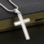 As I Sit in Heaven - From Your Son in Heaven - Engravable Snake Chain Cross Necklace - The Gift Eternal