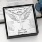 As I Sit in Heaven - From Your Son in Heaven - Engravable Snake Chain Cross Necklace - The Gift Eternal