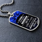Be Strong and Courageous - Joshua 1:9 - Military Dog Tag Chain Necklace
