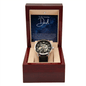 To My Amazing Dad - My Universe - Men's Openwork Watch - The Gift Eternal