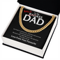To My Badass Bald Dad - Funny Cuban Chain Necklace