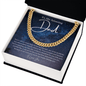 To My Amazing Dad - My Universe - Cuban Chain Necklace - The Gift Eternal