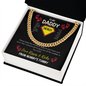 To My Daddy - Superhero - Cuban Chain Necklace - The Gift Eternal