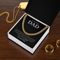 To My Badass Dad - Simply Love - Cuban Chain Necklace - The Gift Eternal