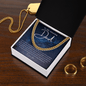 To My Amazing Dad - My Universe - Cuban Chain Necklace - The Gift Eternal