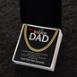 To My Badass Bald Dad - Funny Cuban Chain Necklace