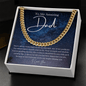 To My Amazing Dad - My Universe - Cuban Chain Necklace - The Gift Eternal