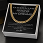 To My Father In Law - Thank You - Cuban Chain Necklace