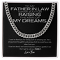 To My Father In Law - Thank You - Cuban Chain Necklace