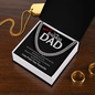 To My Badass Bald Dad - Funny Cuban Chain Necklace