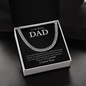 To My Badass Dad - Simply Love - Cuban Chain Necklace - The Gift Eternal