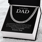 To My Badass Dad - Simply Love - Cuban Chain Necklace - The Gift Eternal