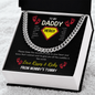 To My Daddy - Superhero - Cuban Chain Necklace - The Gift Eternal