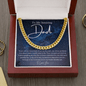 To My Amazing Dad - My Universe - Cuban Chain Necklace - The Gift Eternal