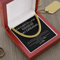 To My Father In Law - Thank You - Cuban Chain Necklace