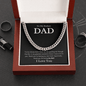 To My Badass Dad - Simply Love - Cuban Chain Necklace - The Gift Eternal