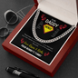 To My Daddy - Superhero - Cuban Chain Necklace - The Gift Eternal