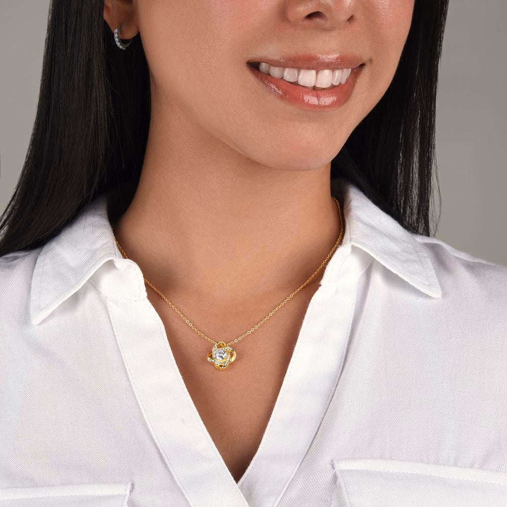 To My Moon and Stars - My Universe - Love Knot Necklace