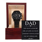 Dad Love Forever - Black Chronograph Watch