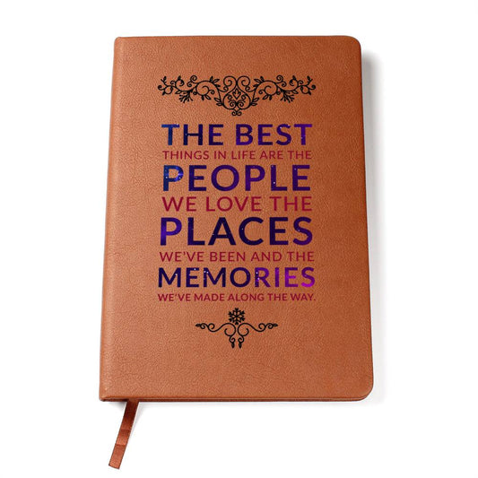 The Best Things in Life Leather Journal