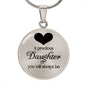 A Precious Daughter - Engravable Circle Pendant Necklace