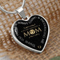 My Amazing Mother - Thank You for Always Loving and Encouraging Me - Engravable Heart Pendant Necklace