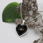 My Amazing Mother - Thank You for Always Loving and Encouraging Me - Engravable Heart Pendant Necklace