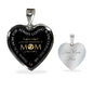 My Amazing Mother - Thank You for Always Loving and Encouraging Me - Engravable Heart Pendant Necklace
