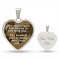 The Easiest Part - Engravable Heart Pendant Necklace