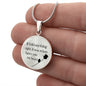 If I Did Anything - Engravable Circle Pendant Necklace