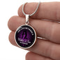 Mother & Son Forever - Engravable Circle Pendant Necklace