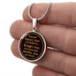 You Are Braver Than You Believe - Engravable Circle Pendant Necklace