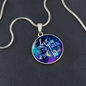 Love You to the Moon - Engravable Circle Pendant Necklace