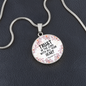 Trust in the Lord - Proverbs 3:5 - Engravable Circle Pendant Necklace