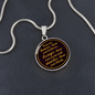 You Are Braver Than You Believe - Engravable Circle Pendant Necklace