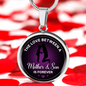Mother & Son Forever - Engravable Circle Pendant Necklace