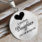 A Precious Daughter - Engravable Circle Pendant Necklace