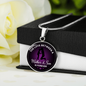Mother & Son Forever - Engravable Circle Pendant Necklace