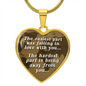 The Easiest Part - Engravable Heart Pendant Necklace