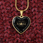My Amazing Mother - Thank You for Always Loving and Encouraging Me - Engravable Heart Pendant Necklace