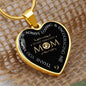 My Amazing Mother - Thank You for Always Loving and Encouraging Me - Engravable Heart Pendant Necklace
