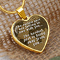 The Easiest Part - Engravable Heart Pendant Necklace