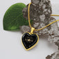 My Amazing Mother - Thank You for Always Loving and Encouraging Me - Engravable Heart Pendant Necklace