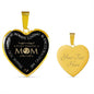 My Amazing Mother - Thank You for Always Loving and Encouraging Me - Engravable Heart Pendant Necklace