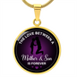 Mother & Son Forever - Engravable Circle Pendant Necklace