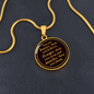 You Are Braver Than You Believe - Engravable Circle Pendant Necklace