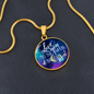 Love You to the Moon - Engravable Circle Pendant Necklace