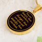 You Are Braver Than You Believe - Engravable Circle Pendant Necklace